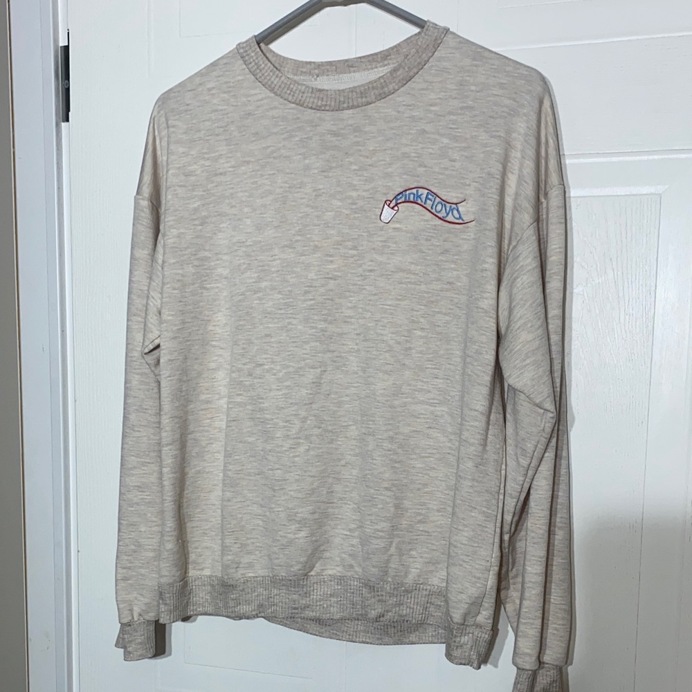 Pink Floyd Light Beige Crewneck Sweater Medium